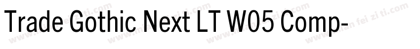 Trade Gothic Next LT W05 Comp字体转换